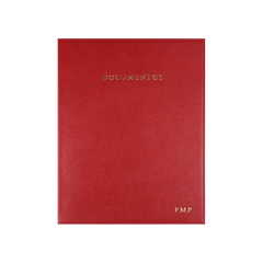 Fichário Documentos em Couro Personalizado