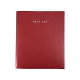 Fichário Receitas em Couro Personalizado