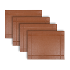 Jogo Americano D'Orsay 4 Unidades em Couro Personalizada