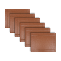 Jogo Americano D'Orsay 6 Unidades em Couro Personalizada