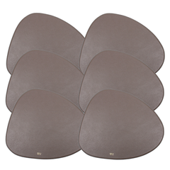 Jogo Americano Moma 6 Unidades em Couro Personalizada