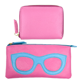 Kit Essential - Kit de Carteira e Porta Óculos em Couro Personalizados