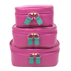 Kit Necessaire Aurora em Couro Personalizado