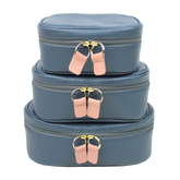 Kit Necessaire Aurora Oceano com Algodão Doce Liso Pronta Entrega