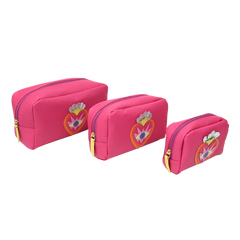 Kit Necessaire Julie Sagrado Coração em Couro Personalizada