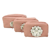 Kit Necessaire Camélia em Couro Personalizado