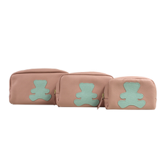 Kit Necessaire Little Bear Algodão Doce Liso com Menta Prada Pronta Entrega