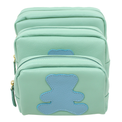 Kit Necessaire Little Bear em Couro Personalizado