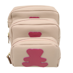Kit Necessaire Little Bear em Couro Personalizado