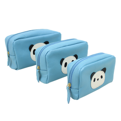 Kit Necessaire Little Panda em Couro Personalizado