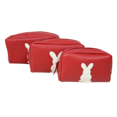 Kit Necessaire Little Rabbit Vermelho Liso Pronta Entrega
