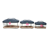 Kit Necessaire Aurora Crystal em Couro e Vinil Personalizado