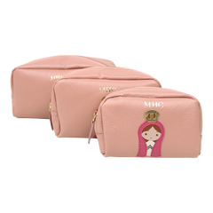 Kit Necessaire Nossa Senhora em Couro Personalizado