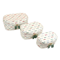 Kit Necessaire Aurora By Mariana Jabur Estampa Carros Couro Personalizada