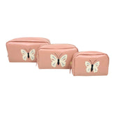 Kit Necessaire Borboleta em Couro Personalizado