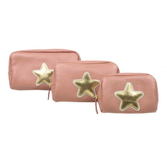 Kit Necessaire Estrela em Couro Personalizada
