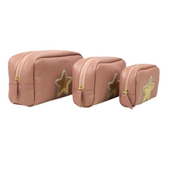 Kit Necessaire Estrela em Couro Personalizada