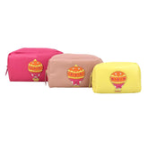 Kit Necessaire Balão Sarah em Couro Personalizado