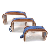 Kit Necessaire Betina Babado Caramelo Liso com Beach Pronta Entrega