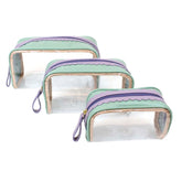 Kit Necessaire Betina Babado Menta Liso com Lilás Liso Pronta Entrega