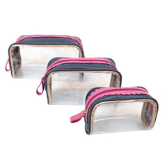 Kit Necessaire Betina Babado em Vinil e Couro Personalizado