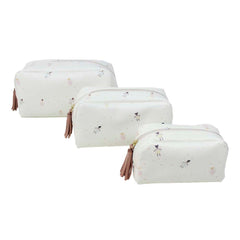 Kit Necessaire Julie Estampa Fadinha em Couro Personalizado