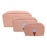 Kit Necessaire Gelato em Couro Personalizado