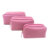 Kit Necessaire Julie com 3 Rosa Blush Com Rosa Chá Pronta Entrega