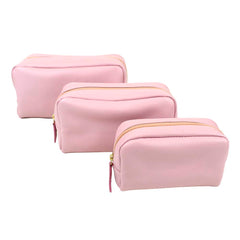 Kit Necessaire Julie Rosa Chá Com Rosa Blush Pronta Entrega