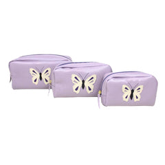 Kit Necessaire Borboleta em Couro Personalizado