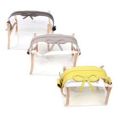 Kit Necessaire Matilde Crystal Laço Rococó em Couro Personalizado