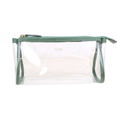 Necessaire Norah Cristal M em Vinil e Couro Personalizada