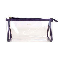 Necessaire Norah Cristal M em Vinil e Couro Personalizada