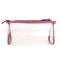 Necessaire Norah Crystal M Rosa Blush Pronta Entrega