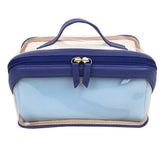 Kit Necessaire Norah Índigo com Azul Bebê e Estampa Ditsy Azul Pronta Entrega
