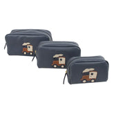 Kit Necessaire Trenzinho em Couro Personalizado