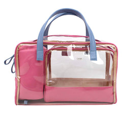 Kit Necessaire Vicky em Couro e Vinil Personalizado