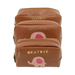 Kit Necessaire Elephant em Couro Personalizado