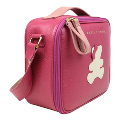 Lancheira Infantil Little Bear Laço em Couro Personalizada