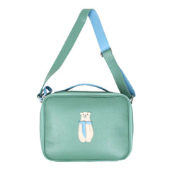 Lancheira Infantil Urso Polar em Couro Personalizada