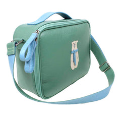 Lancheira Infantil Urso Polar em Couro Personalizada