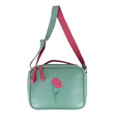 Lancheira Infantil Tulipa em Couro Personalizada