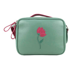 Lancheira Infantil Tulipa em Couro Personalizada