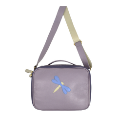 Lancheira Infantil Libélula em Couro Personalizada