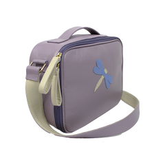 Lancheira Infantil Libélula em Couro Personalizada