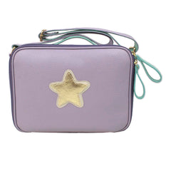 Lancheira Infantil Estrela em Couro Personalizada