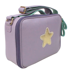 Lancheira Infantil Estrela em Couro Personalizada
