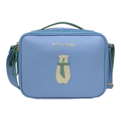 Lancheira Infantil Urso Polar em Couro Personalizada