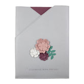 Porta Certidão de Nascimento Le Jardin em Couro Personalizado