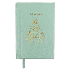 Livrinho de Orações com com Hotstamping Nossa Senhora Medalha em Couro Personalizado